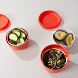 1250ml Lunch Set with heat-safe inserts - Persimmon