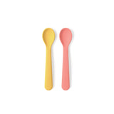 Silicone Feeding Spoon Set - Coral / Mimosa