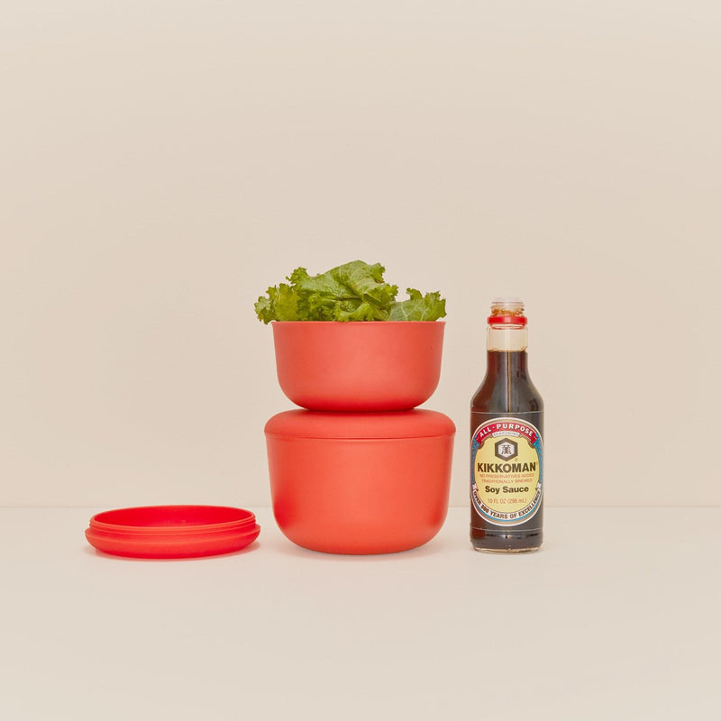 1250ml Lunch Set with heat-safe inserts - Persimmon