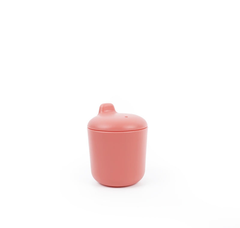 Silicone Baby Sippy Cup - Coral